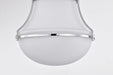 Flush Mount Nuvo 60-7870 Valdora 1 Light Flush Mount - 10 Inches - Polished Nickel - White Opal Glass - Polished Nickel Finish Nuvo
