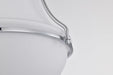 Flush Mount Nuvo 60-7870 Valdora 1 Light Flush Mount - 10 Inches - Polished Nickel - White Opal Glass - Polished Nickel Finish Nuvo