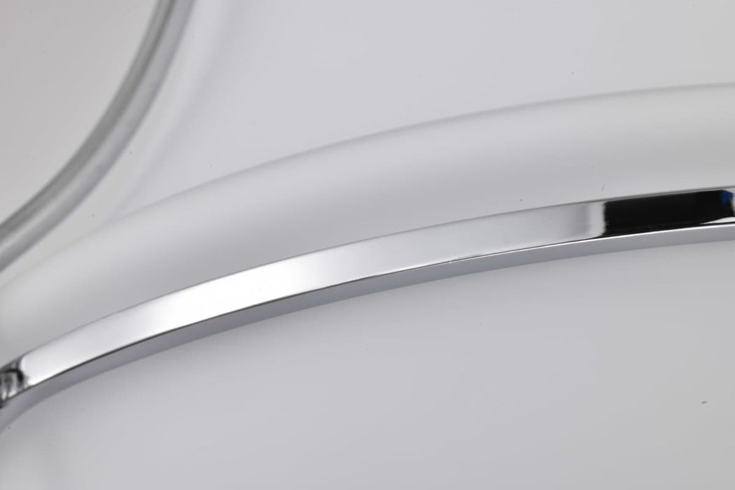 Flush Mount Nuvo 60-7870 Valdora 1 Light Flush Mount - 10 Inches - Polished Nickel - White Opal Glass - Polished Nickel Finish Nuvo