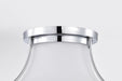 Flush Mount Nuvo 60-7871 Valdora 1 Light Flush Mount - 14 Inches - Polished Nickel - White Opal Glass - Polished Nickel Finish Nuvo