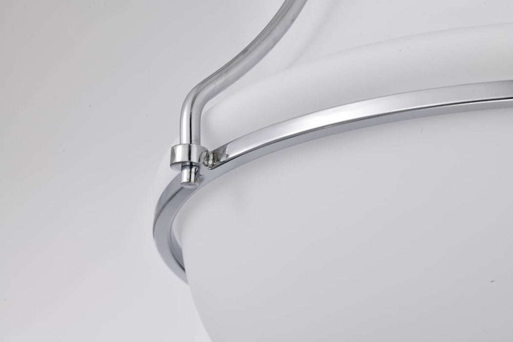 Flush Mount Nuvo 60-7871 Valdora 1 Light Flush Mount - 14 Inches - Polished Nickel - White Opal Glass - Polished Nickel Finish Nuvo