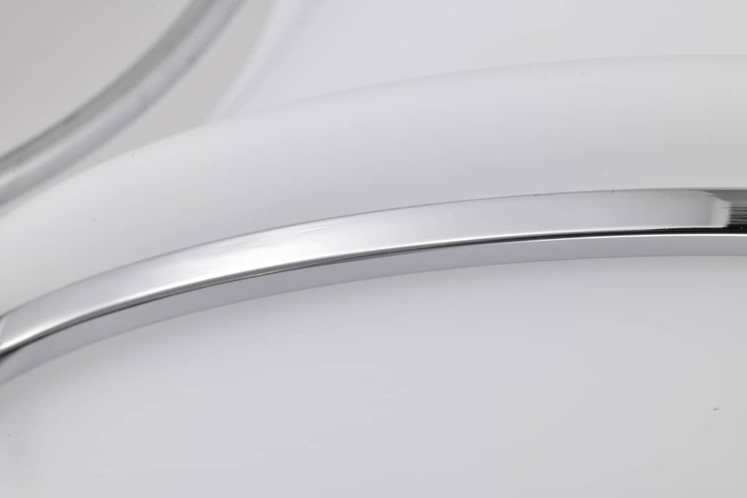 Flush Mount Nuvo 60-7871 Valdora 1 Light Flush Mount - 14 Inches - Polished Nickel - White Opal Glass - Polished Nickel Finish Nuvo