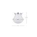 Flush Mount Nuvo 60-7871 Valdora 1 Light Flush Mount - 14 Inches - Polished Nickel - White Opal Glass - Polished Nickel Finish Nuvo