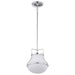 Pendant Nuvo 60-7872 Valdora 1 Light Pendant - 10 Inches - Polished Nickel - White Opal Glass - Polished Nickel Finish Nuvo