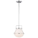 Pendant Nuvo 60-7872 Valdora 1 Light Pendant - 10 Inches - Polished Nickel - White Opal Glass - Polished Nickel Finish Nuvo