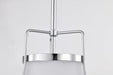 Pendant Nuvo 60-7872 Valdora 1 Light Pendant - 10 Inches - Polished Nickel - White Opal Glass - Polished Nickel Finish Nuvo