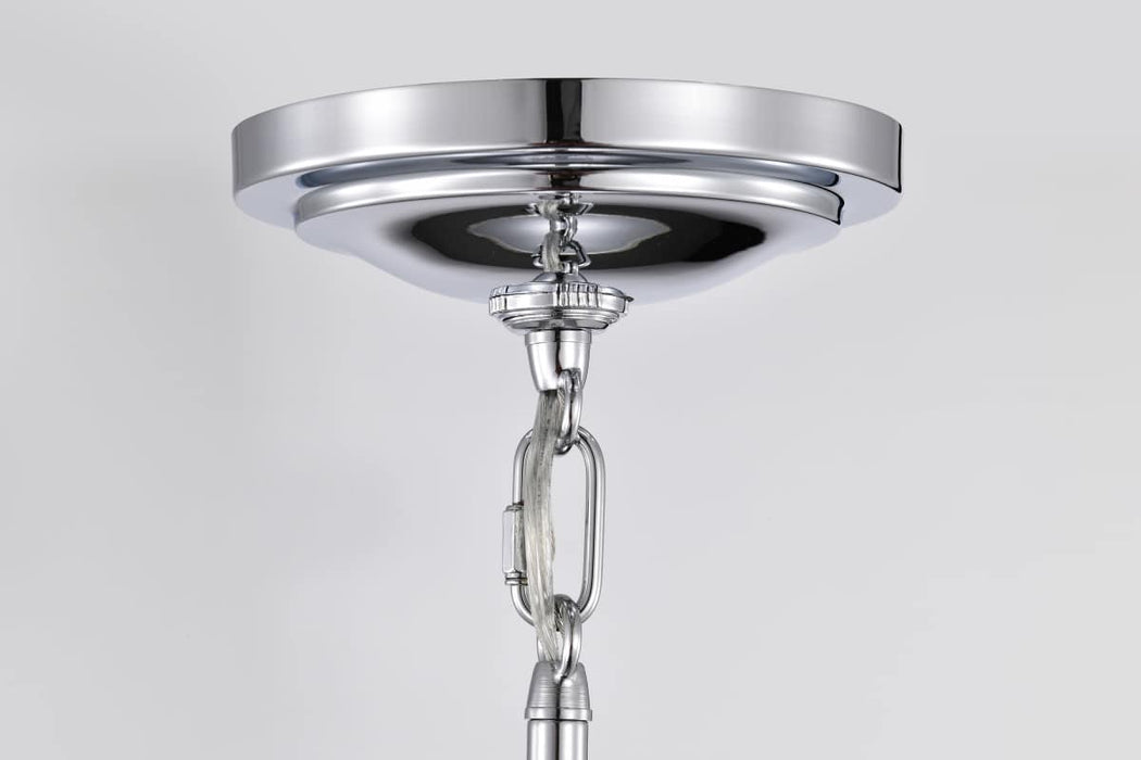 Pendant Nuvo 60-7872 Valdora 1 Light Pendant - 10 Inches - Polished Nickel - White Opal Glass - Polished Nickel Finish Nuvo