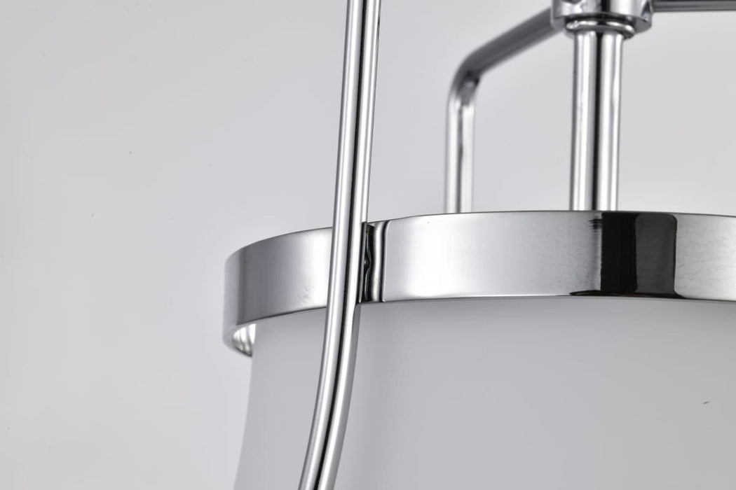 Pendant Nuvo 60-7872 Valdora 1 Light Pendant - 10 Inches - Polished Nickel - White Opal Glass - Polished Nickel Finish Nuvo