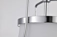 Pendant Nuvo 60-7872 Valdora 1 Light Pendant - 10 Inches - Polished Nickel - White Opal Glass - Polished Nickel Finish Nuvo