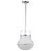 Pendant Nuvo 60-7873 Valdora 1 Light Pendant - 14 Inches - Polished Nickel - White Opal Glass - Polished Nickel Finish Nuvo
