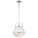 Pendant Nuvo 60-7873 Valdora 1 Light Pendant - 14 Inches - Polished Nickel - White Opal Glass - Polished Nickel Finish Nuvo
