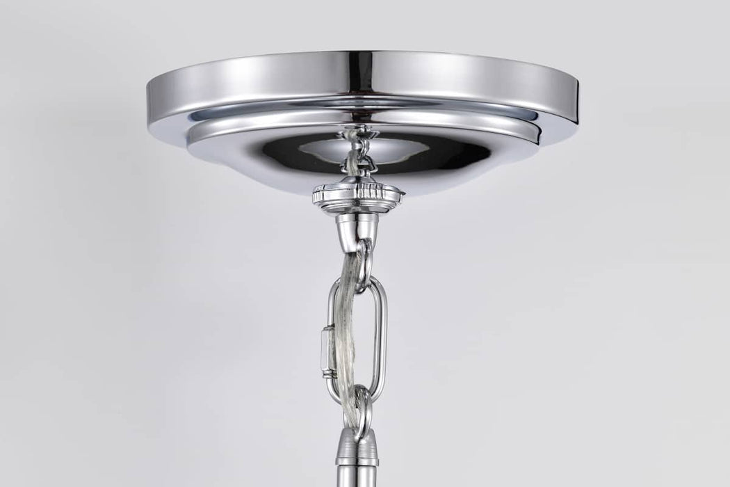 Pendant Nuvo 60-7873 Valdora 1 Light Pendant - 14 Inches - Polished Nickel - White Opal Glass - Polished Nickel Finish Nuvo