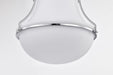 Pendant Nuvo 60-7873 Valdora 1 Light Pendant - 14 Inches - Polished Nickel - White Opal Glass - Polished Nickel Finish Nuvo