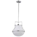 Pendant Nuvo 60-7873 Valdora 1 Light Pendant - 14 Inches - Polished Nickel - White Opal Glass - Polished Nickel Finish Nuvo