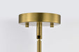Pendant Nuvo 60-7875 Everton 1 Light Pendant - 10 Inches - Matte Gray & Brass Finish - Etched Opal Glass Nuvo