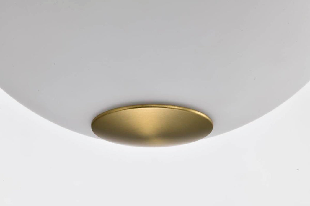 Pendant Nuvo 60-7877 Everton 2 Light Pendant - 14 Inches - Matte Gray and Brass Finish - Etched Opal Glass Nuvo