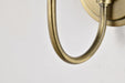 Wall Sconce Nuvo 60-7881 Brookside 1 Light Sconce - Vintage Brass Finish - Clear Glass Nuvo