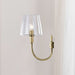 Wall Sconce Nuvo 60-7881 Brookside 1 Light Sconce - Vintage Brass Finish - Clear Glass Nuvo