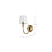 Wall Sconce Nuvo 60-7881 Brookside 1 Light Sconce - Vintage Brass Finish - Clear Glass Nuvo