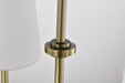 Island Pendant Nuvo 60-7886 Cordello 6 Light Island Pendant - Vintage Brass Finish - Etched White Opal Glass Nuvo