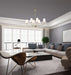 Island Pendant Nuvo 60-7886 Cordello 6 Light Island Pendant - Vintage Brass Finish - Etched White Opal Glass Nuvo