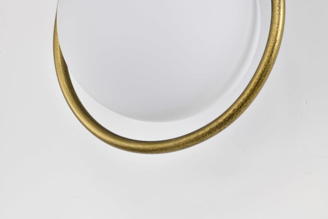 Wall Sconce Nuvo 60-7901 Admiral 1 Light Wall Sconce - Matte Black and Natural Brass Finish - White Opal Glass Nuvo