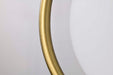 Pendant Nuvo 60-7902 Admiral 1 Light Pendant - 6 Inches - Matte Black and Natural Brass Finish - White Opal Glass Nuvo
