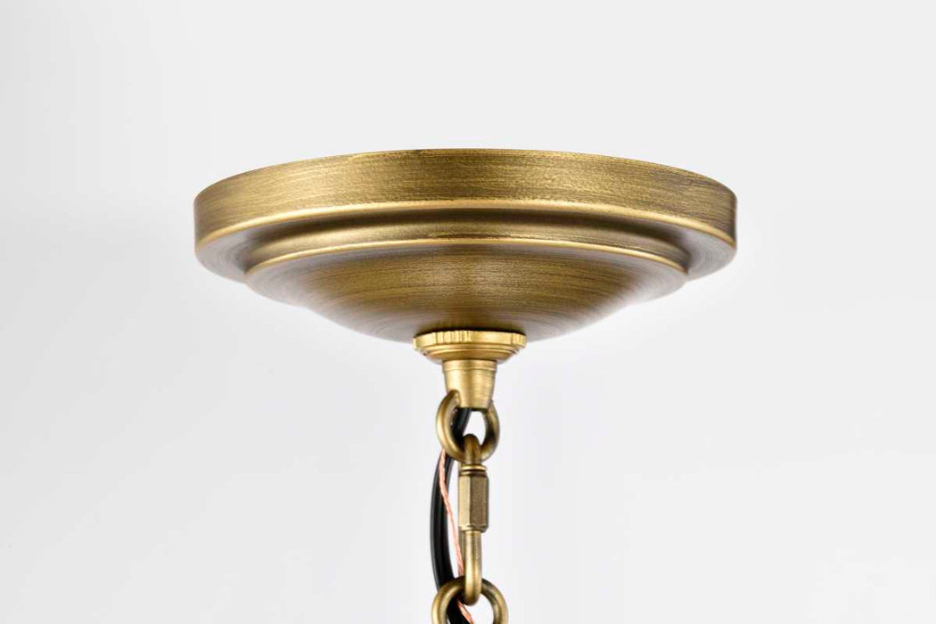 Pendant Nuvo 60-7907 Lafayette 1 Light Pendant - 14 Inches - Matte Black Finish with Natural Brass Accents and White Opal Glass Nuvo