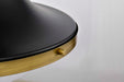 Pendant Nuvo 60-7908 Lafayette 3 Light Pendant - 18 Inches - Matte Black Finish with Natural Brass Accents and White Opal Glass Nuvo