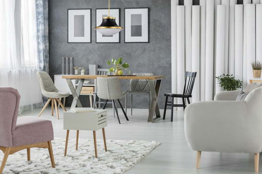 Pendant Nuvo 60-7908 Lafayette 3 Light Pendant - 18 Inches - Matte Black Finish with Natural Brass Accents and White Opal Glass Nuvo
