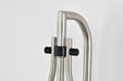 Wall Sconce Nuvo 60-7911 Admiral 1 Light Wall Sconce - Matte Black and Brushed Nickel Finish - White Opal Glass Nuvo