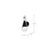 Wall Sconce Nuvo 60-7911 Admiral 1 Light Wall Sconce - Matte Black and Brushed Nickel Finish - White Opal Glass Nuvo