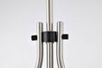 Pendant Nuvo 60-7913 Admiral 1 Light Pendant - 10 Inches - Matte Black and Brushed Nickel Finish - White Opal Glass Nuvo