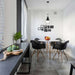 Pendant Nuvo 60-7913 Admiral 1 Light Pendant - 10 Inches - Matte Black and Brushed Nickel Finish - White Opal Glass Nuvo