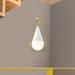 Pendant Nuvo 60-7923 Admiral 1 Light Pendant - 10 Inches - Matte White and Natural Brass Finish - White Opal Glass Nuvo
