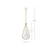 Pendant Nuvo 60-7923 Admiral 1 Light Pendant - 10 Inches - Matte White and Natural Brass Finish - White Opal Glass Nuvo