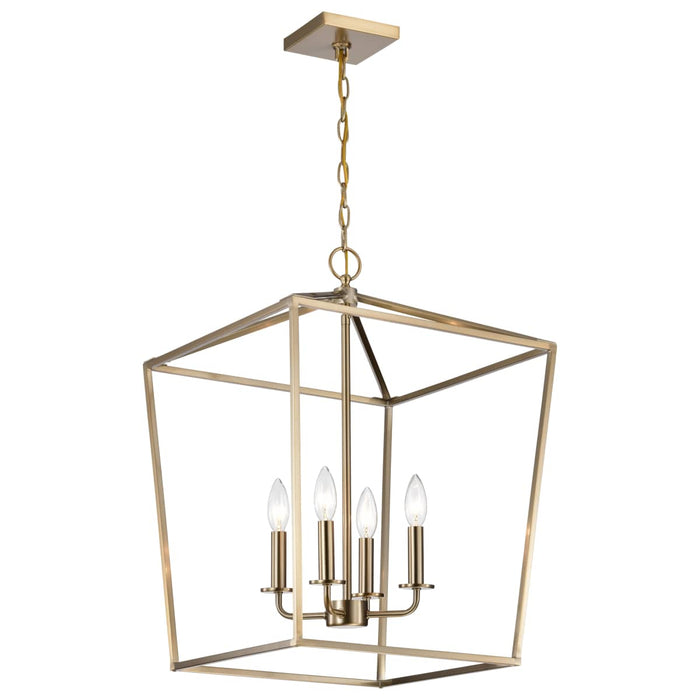 Pendant Nuvo 60-7931 Emma 4 Light Small Pendant - Burnished Brass Finish Nuvo