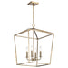 Pendant Nuvo 60-7931 Emma 4 Light Small Pendant - Burnished Brass Finish Nuvo