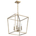 Pendant Nuvo 60-7931 Emma 4 Light Small Pendant - Burnished Brass Finish Nuvo
