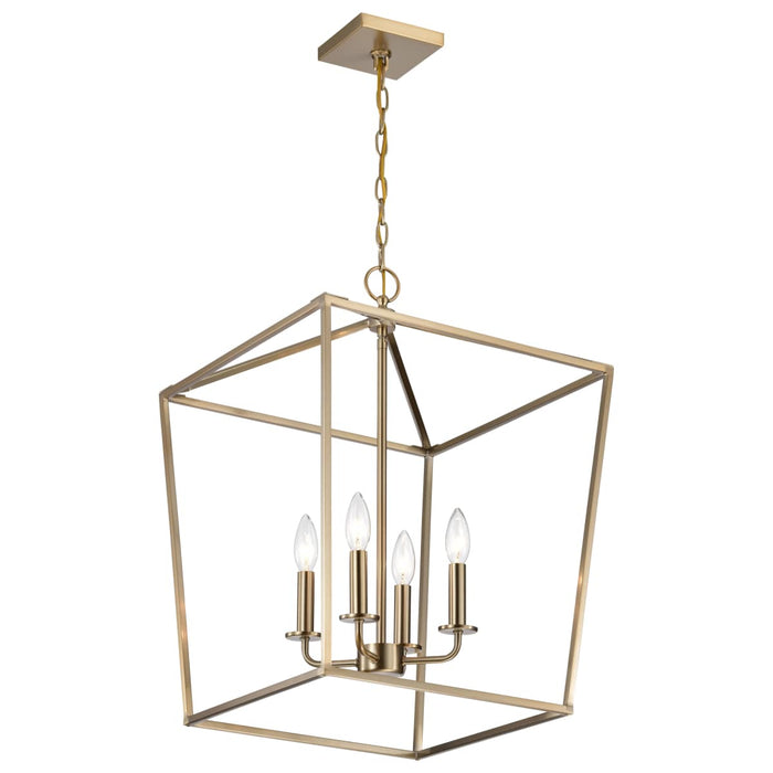 Pendant Nuvo 60-7931 Emma 4 Light Small Pendant - Burnished Brass Finish Nuvo