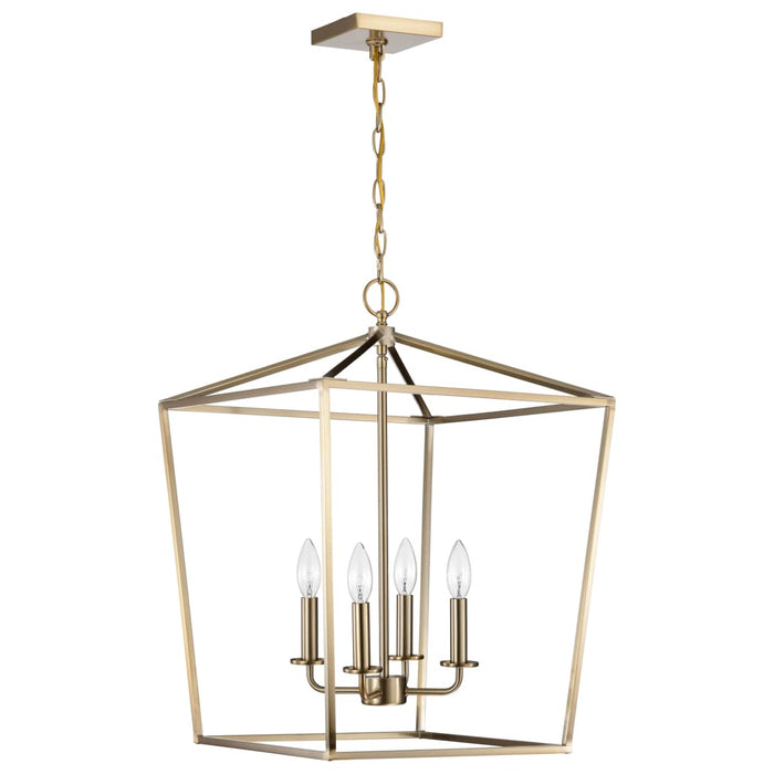 Pendant Nuvo 60-7931 Emma 4 Light Small Pendant - Burnished Brass Finish Nuvo
