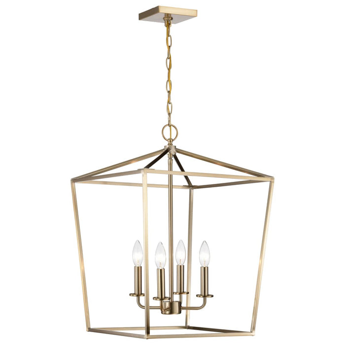 Pendant Nuvo 60-7931 Emma 4 Light Small Pendant - Burnished Brass Finish Nuvo
