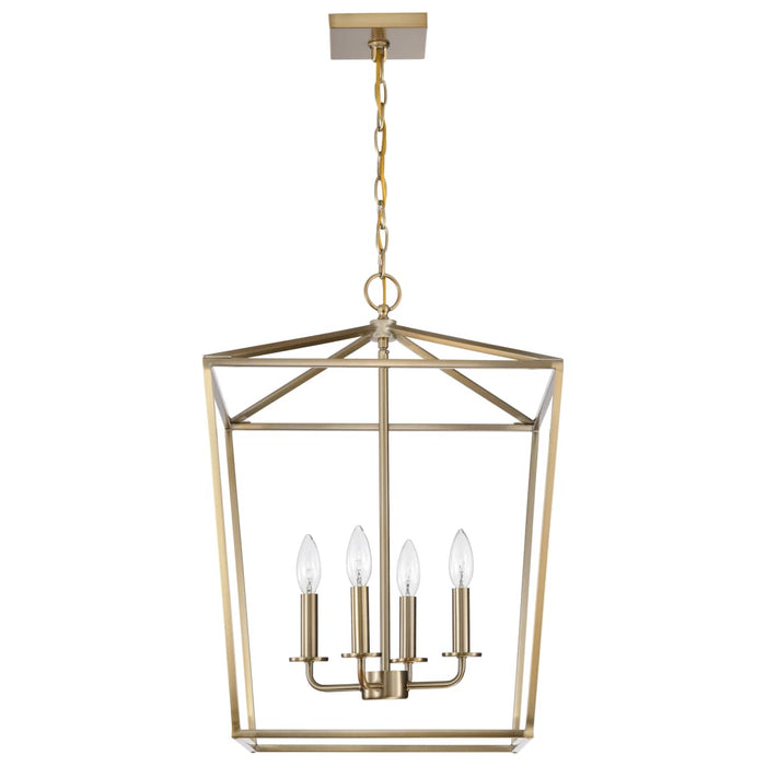 Pendant Nuvo 60-7931 Emma 4 Light Small Pendant - Burnished Brass Finish Nuvo