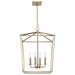 Pendant Nuvo 60-7931 Emma 4 Light Small Pendant - Burnished Brass Finish Nuvo