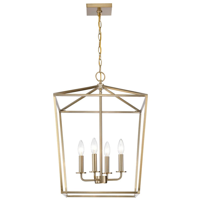 Pendant Nuvo 60-7931 Emma 4 Light Small Pendant - Burnished Brass Finish Nuvo