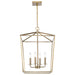 Pendant Nuvo 60-7931 Emma 4 Light Small Pendant - Burnished Brass Finish Nuvo
