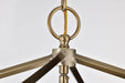 Pendant Nuvo 60-7931 Emma 4 Light Small Pendant - Burnished Brass Finish Nuvo
