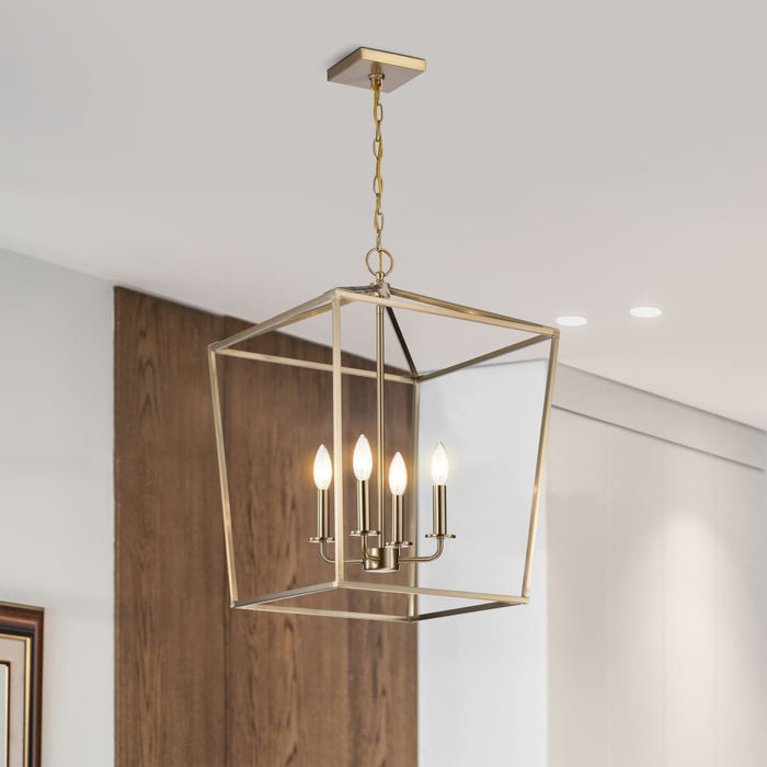 Pendant Nuvo 60-7931 Emma 4 Light Small Pendant - Burnished Brass Finish Nuvo