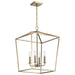 Pendant Nuvo 60-7931 Emma 4 Light Small Pendant - Burnished Brass Finish Nuvo