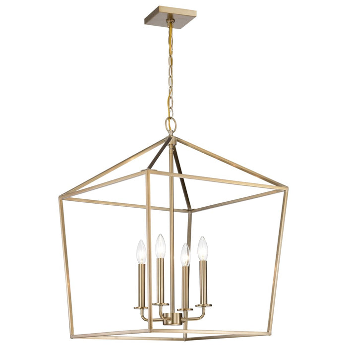Pendant Nuvo 60-7932 Emma 4 Light Large Pendant - Burnished Brass Finish Nuvo